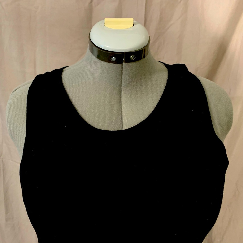 Black Aerie racer back midi dress